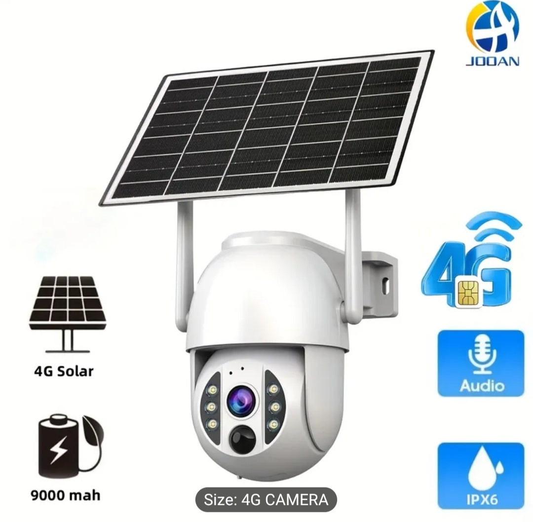 4G only - Solar PTZ Security Camera with 5X Zoom & Auto Tracking 1080p