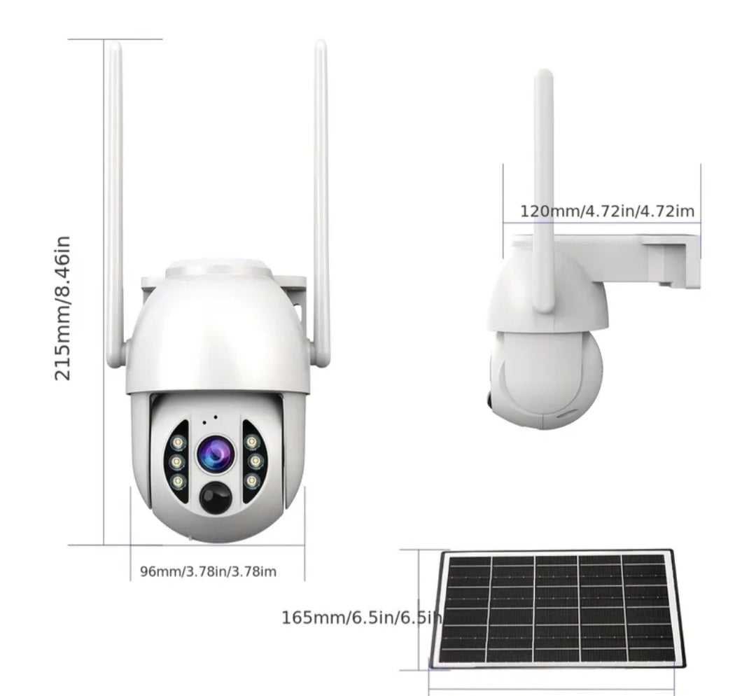 4G only - Solar PTZ Security Camera with 5X Zoom & Auto Tracking 1080p