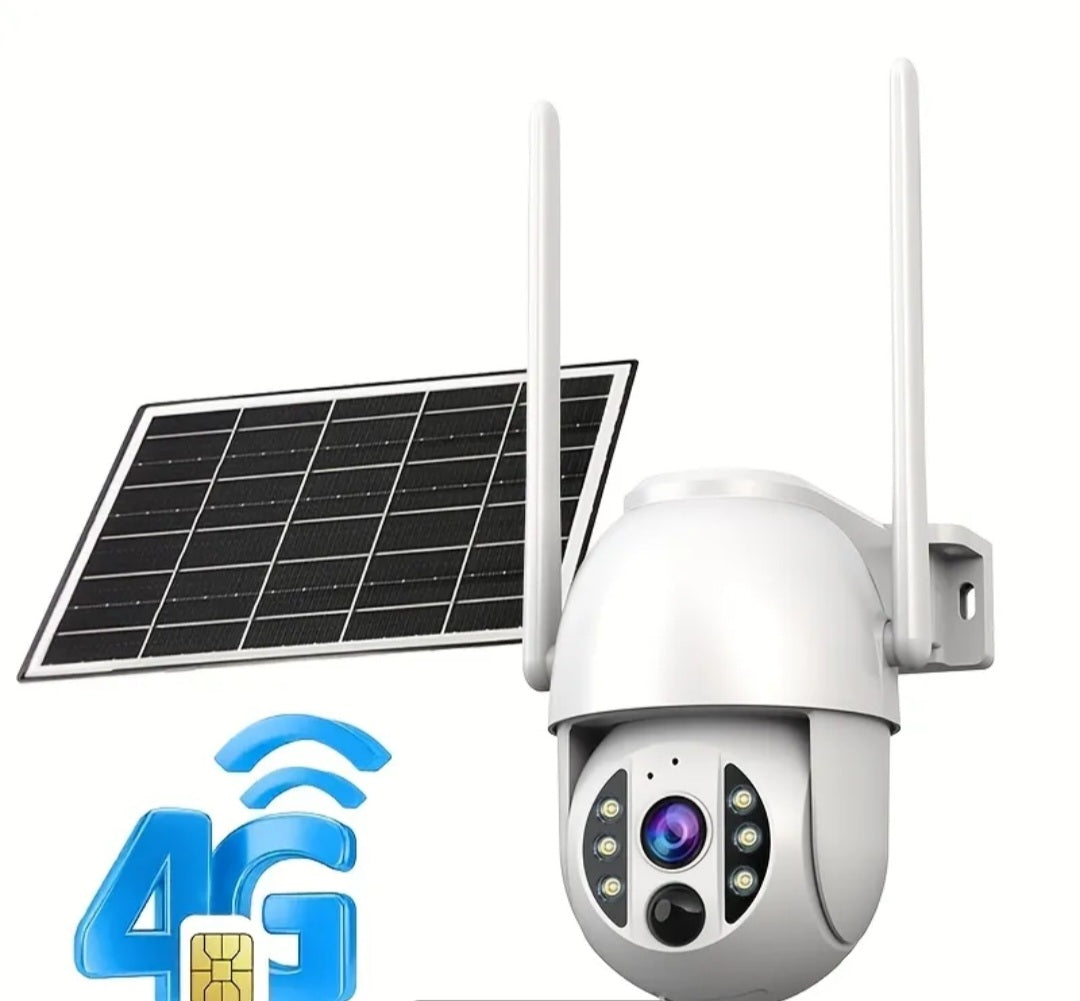 4G only - Solar PTZ Security Camera with 5X Zoom & Auto Tracking 1080p