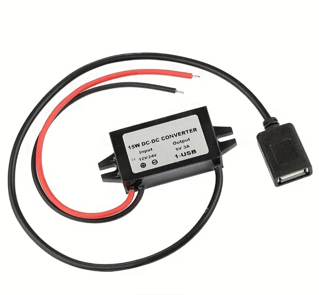 For existing cameras 12/24V to 5V USB DC-DC Converter Module – 3A Output