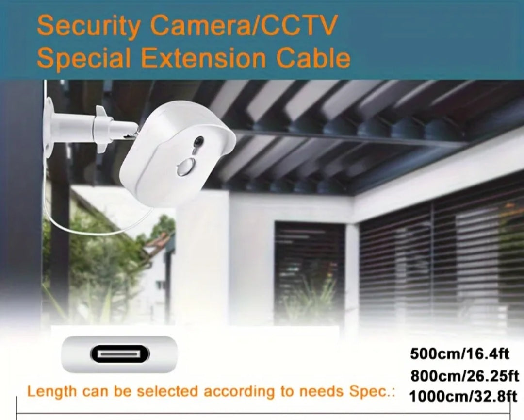 Ultra- Type-C Charging -for wifi cameras  5M