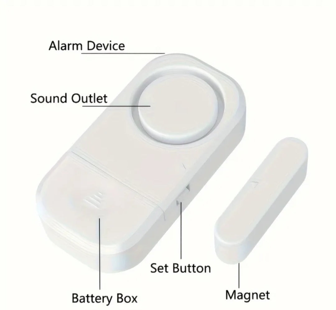 Wireless Door & Window Alarm Sensor with 4 Alert Modes