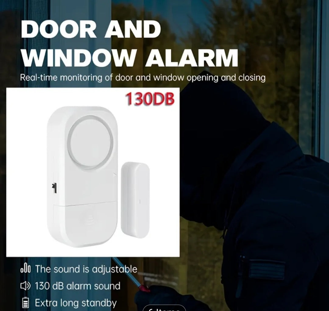 Wireless Door & Window Alarm Sensor with 4 Alert Modes