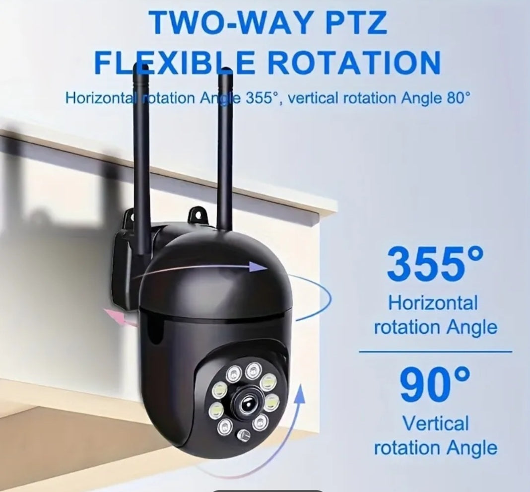 INDOOR "1080P FHD PTZ Camera – 360° Pan & 90° Tilt Indoor/Outdoor Security” product