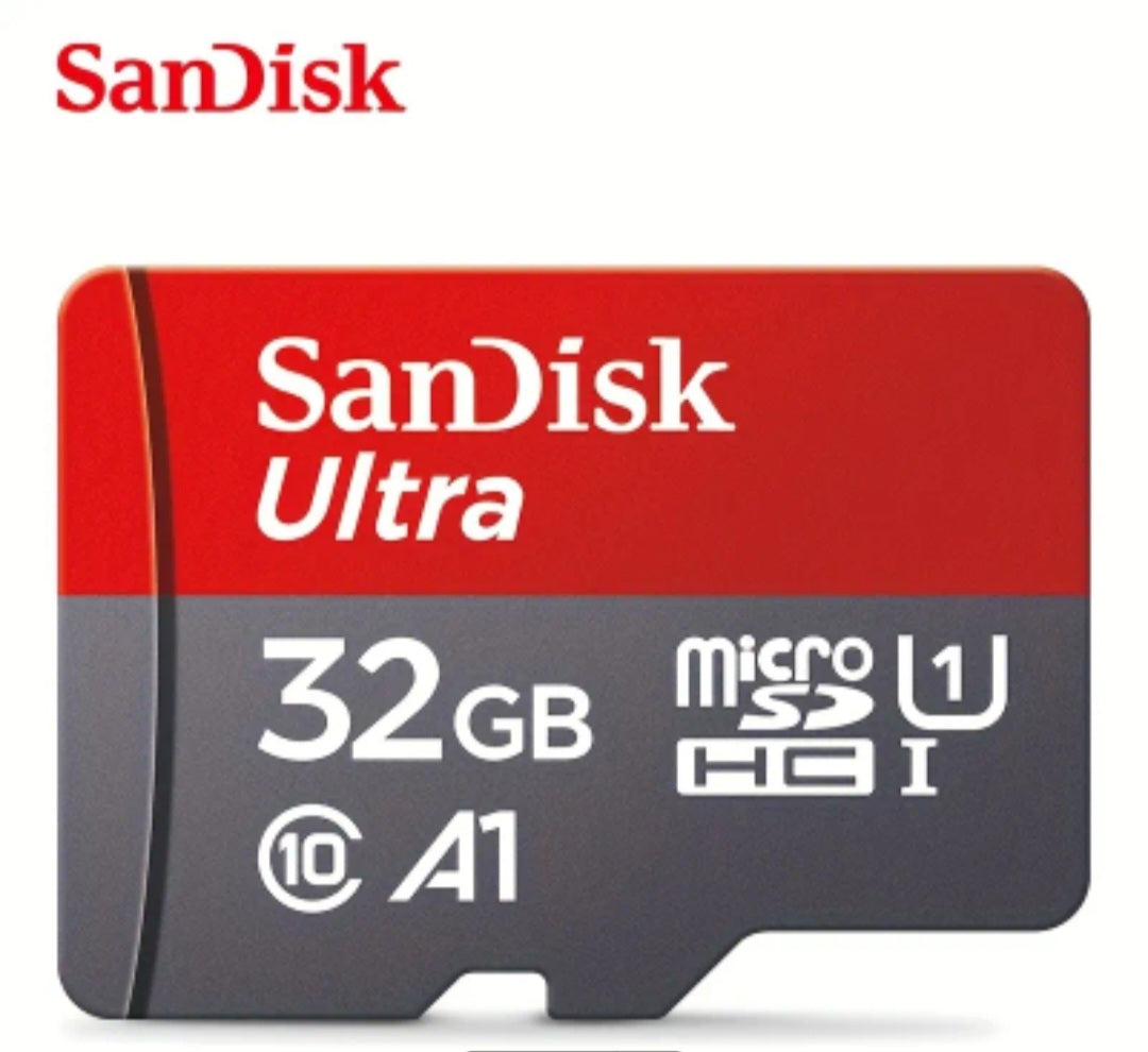 SanDisk MicroSD Memory Card – 32GB / 64GB / 128GB, Class 10, A1, UHS-I