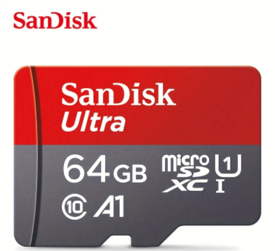 SanDisk MicroSD Memory Card – 32GB / 64GB / 128GB, Class 10, A1, UHS-I