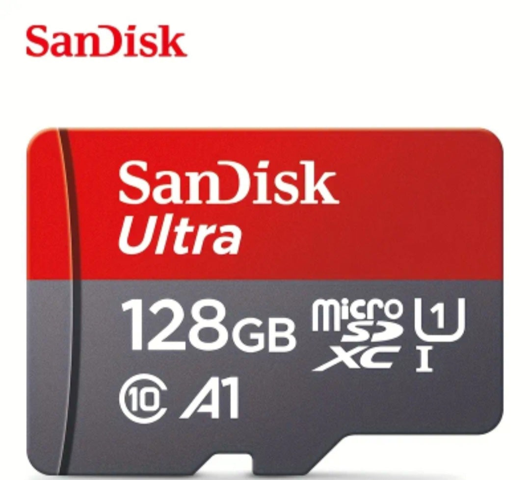 SanDisk MicroSD Memory Card – 32GB / 64GB / 128GB, Class 10, A1, UHS-I