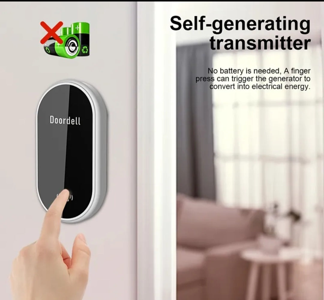 Self-Powered Wireless Doorbell – No Battery & No Wiring Needed